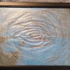 Beautiful Blue Glitter Gel Ink Of A Beautiful Woman By James M. Estep